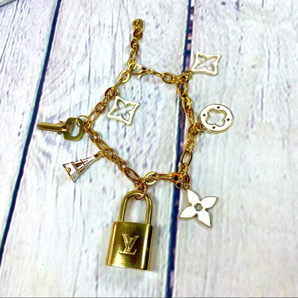 Louis Vuitton Jewelry - Louis Vuitton lock and key bracelet handmade
